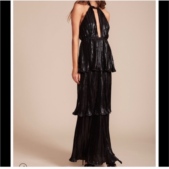 Womens Lioness 3 Tiered Pleated Maxi Dress - Picture 1 of 12